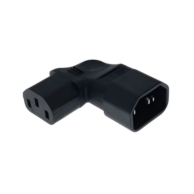 Adaptateur de Prise d'alimentation Coudée à Gauche - Male / Femelle