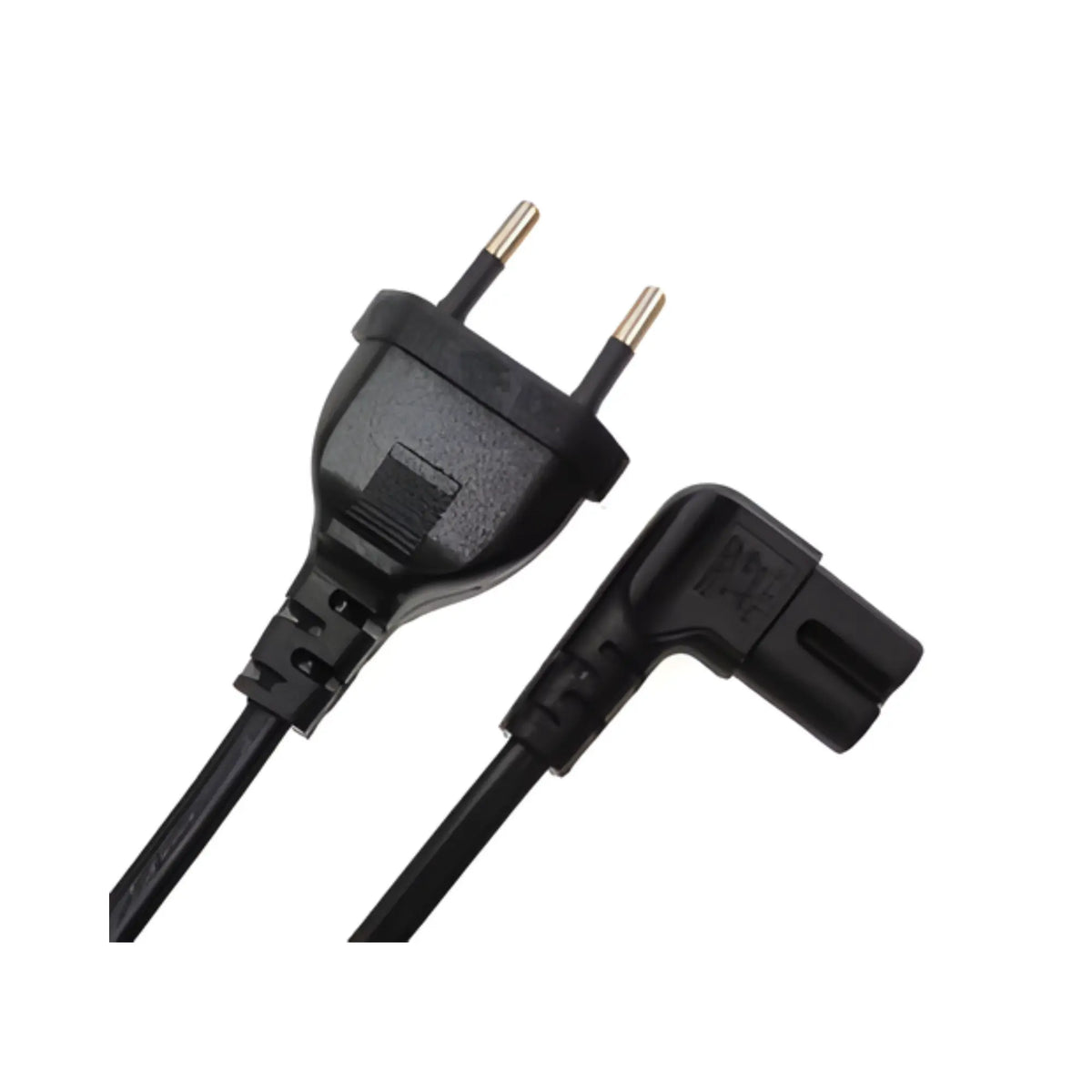 Câble d’alimentation Pixel 404 noir à prise européenne 2 broches angulaire