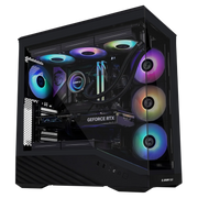 PC Gamer Lian Li Vector V100 Noir avec Ryzen 7 9800X3D, RTX 5070 Ti et RGB vibrant