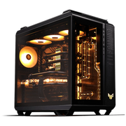 PC Gamer ASUS GT502 Noir avec refroidissement liquide doré illuminé