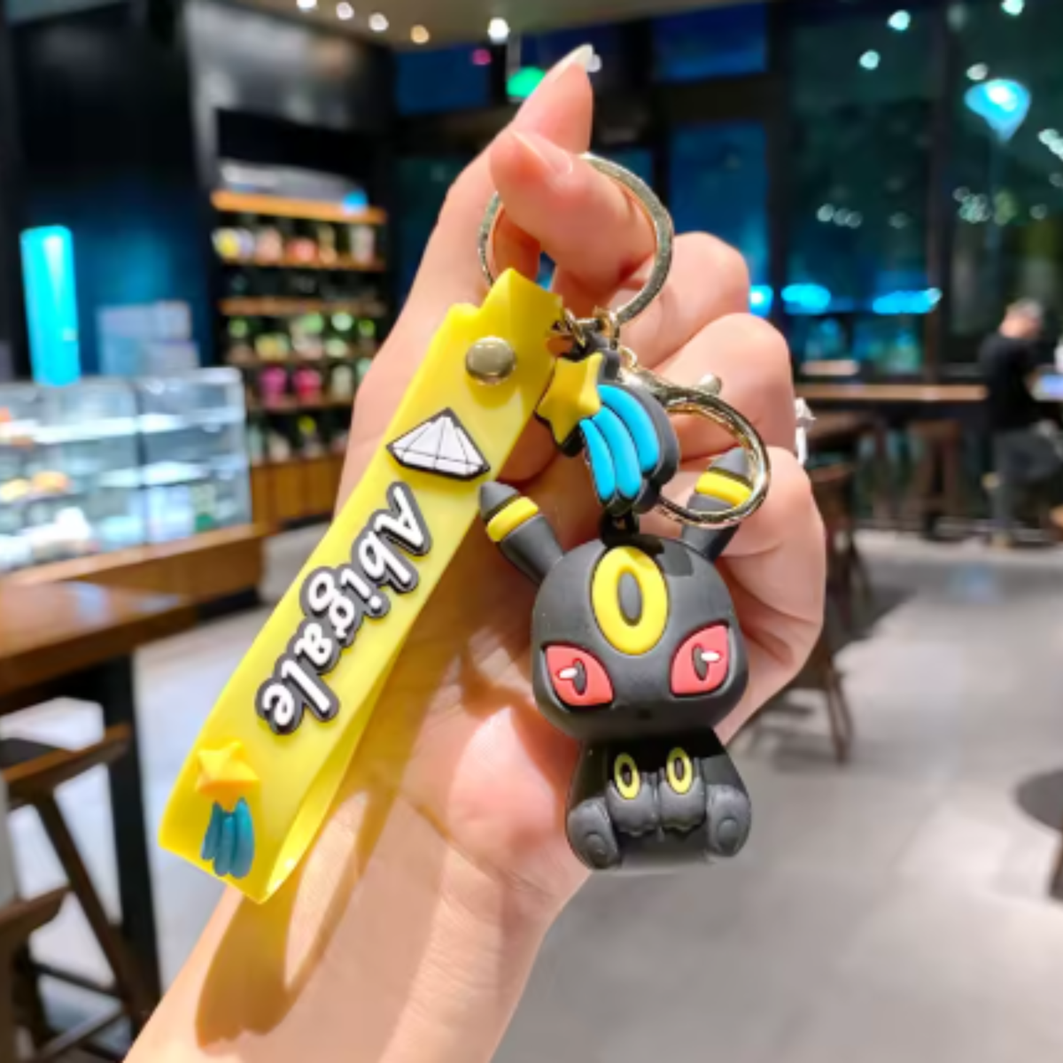 Porte-clés pokemon - Noctali assis