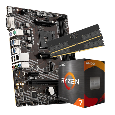 Pack Carte Mere A520 + Ryzen 7 5700X + 16Go DDR4 3200 Mhz