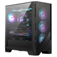 PC Gamer MSI MAG Forge 320R Noir avec RTX 5080 et Ryzen 7 9800X3D, carte mère B850 Wi-Fi 7 et watercooling 240 mm ARGB, monté à Orléans par Pixel 404