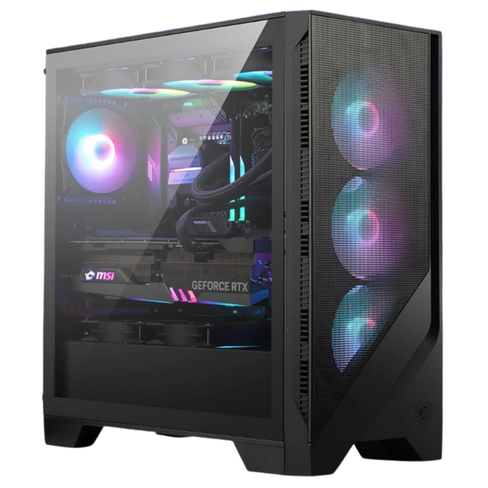 PC Gamer MSI MAG Forge 320R — RTX 5080 · Ryzen 7 9700X · Noir
