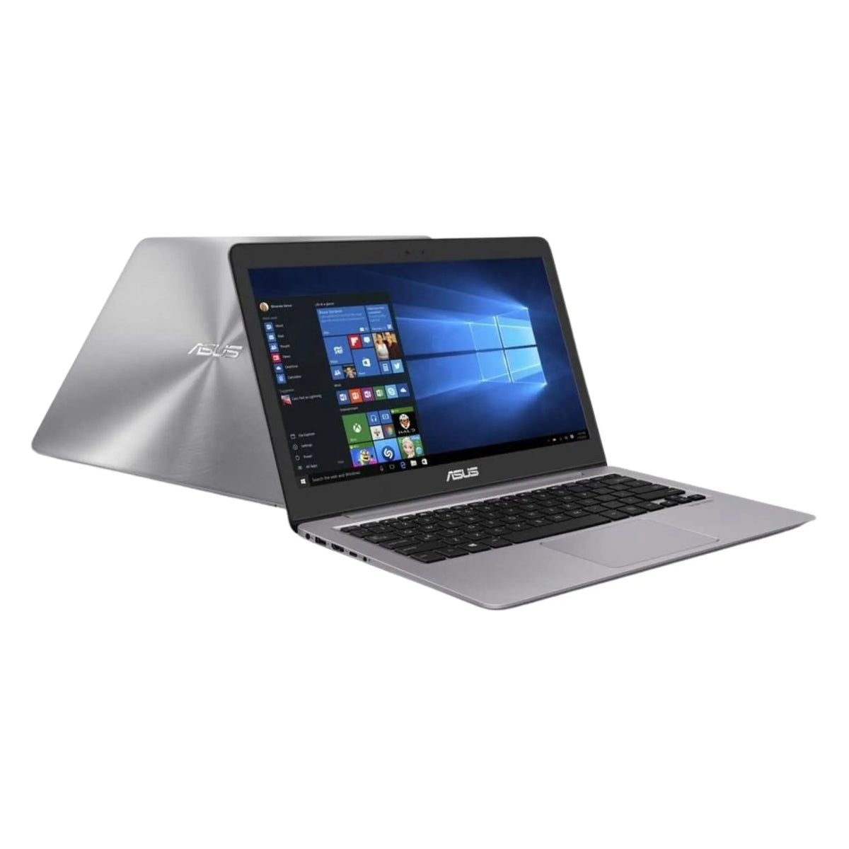 Ordinateur portable ASUS ZenBook UX310UA argenté reconditionné, clavier noir