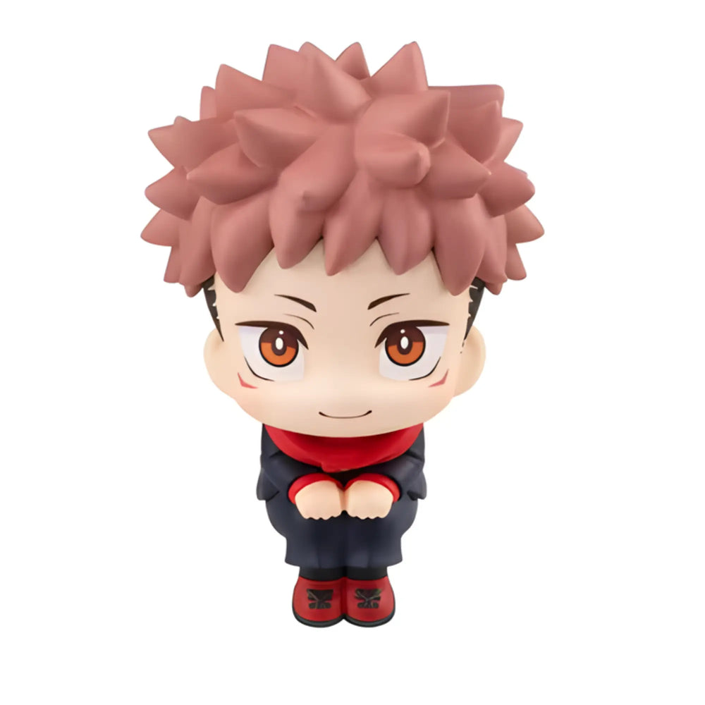 Figurine chibi Jujutsu Kaisen Yuji Itadori cheveux roses yeux orange