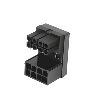 Adaptateur ATX 8 broches femelle vers mâle coudé 180° – GPU – Noir