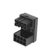 Adaptateur ATX 8 broches femelle vers mâle coudé 180° noir pour GPU