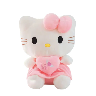 Peluche Hello Kitty en Robe Rose - 20cm