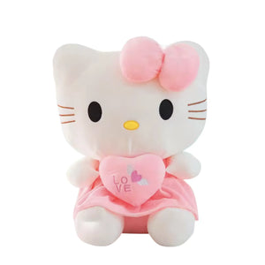 Peluche Hello Kitty en Robe Rose - 20cm