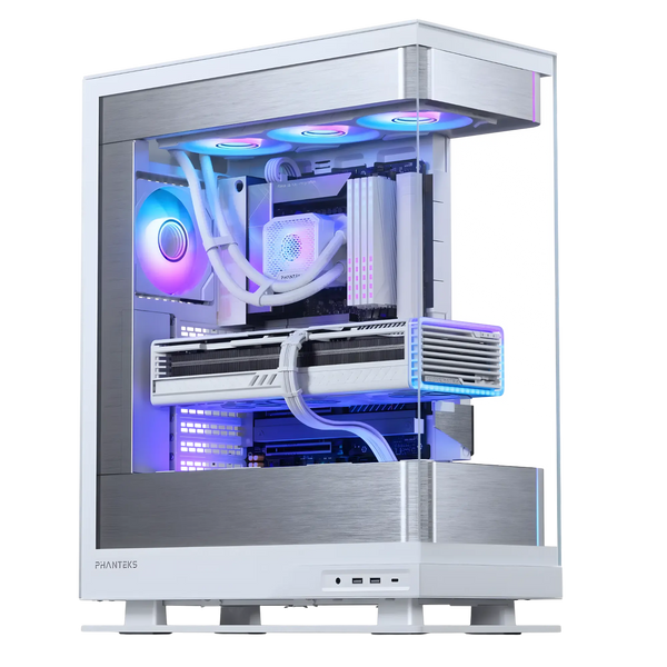 PC Gamer Phanteks Evolv X2 Blanc x Petit Budget | Ryzen 7 5700X x RTX 5050