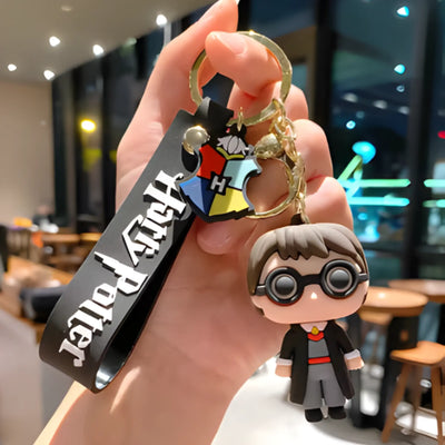 Porte-clés Harry Potter POP : figurine Harry en uniforme Hogwarts avec lunettes