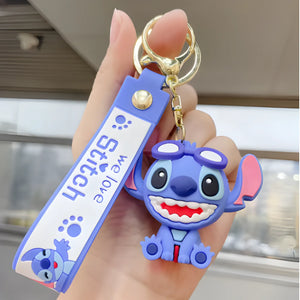 Porte clés Stitch avec des lunettes de soleil