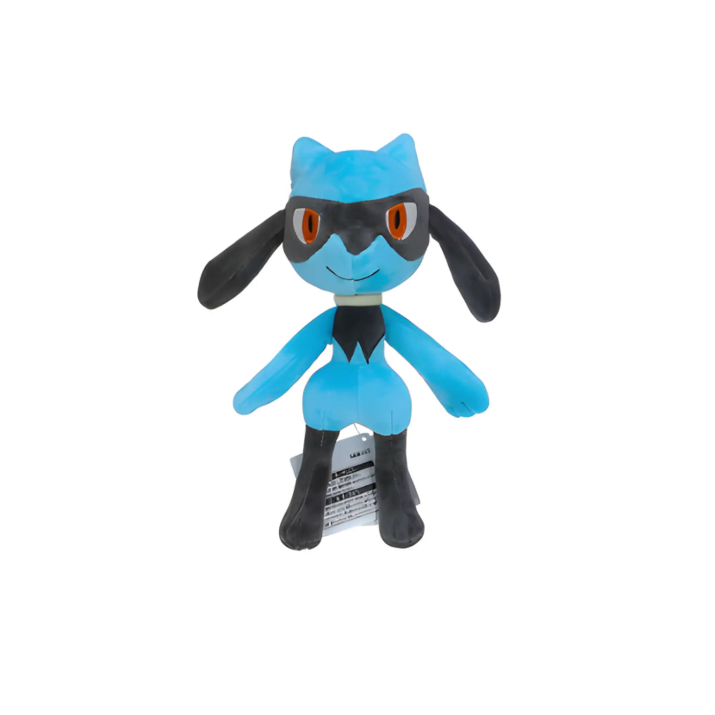 Peluche Pokémon Lucario bleu et noir 26 cm aux yeux orange