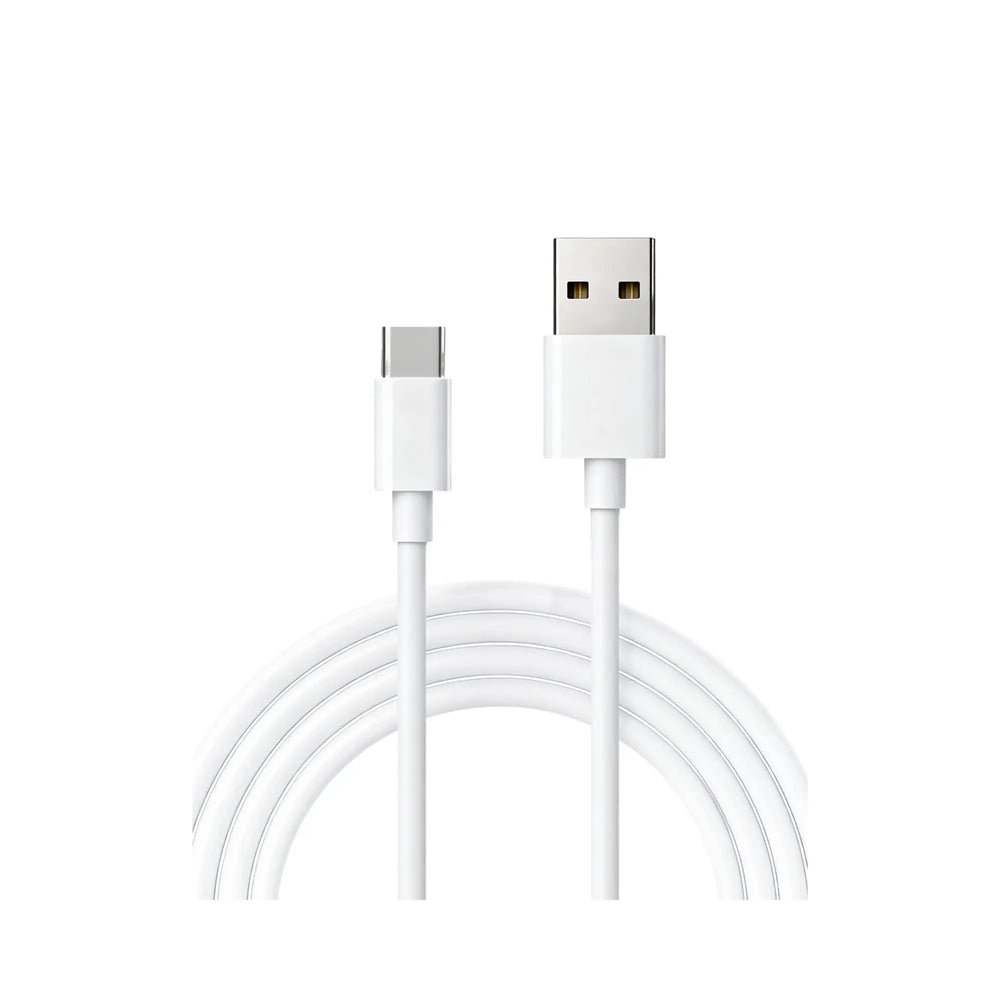 Câble blanc USB-A vers USB-C 30 cm design minimaliste sleek