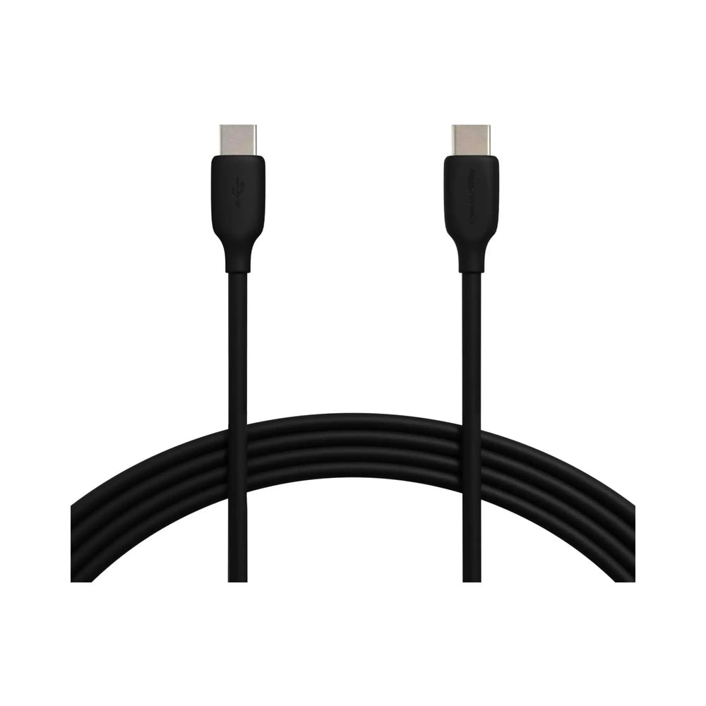 Câble USB-C vers USB-C noir 20 cm aux connecteurs mats élégants