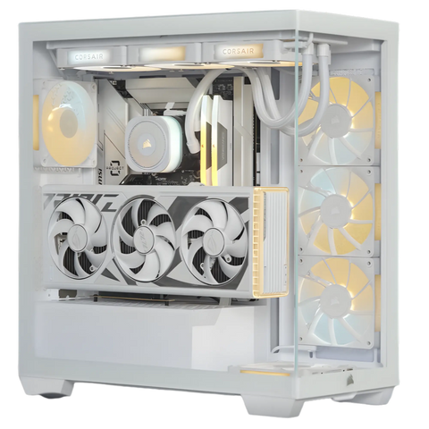PC Gamer CORSAIR 3500X Blanc x Petit Budget | Ryzen 5 5500 x RTX 5050