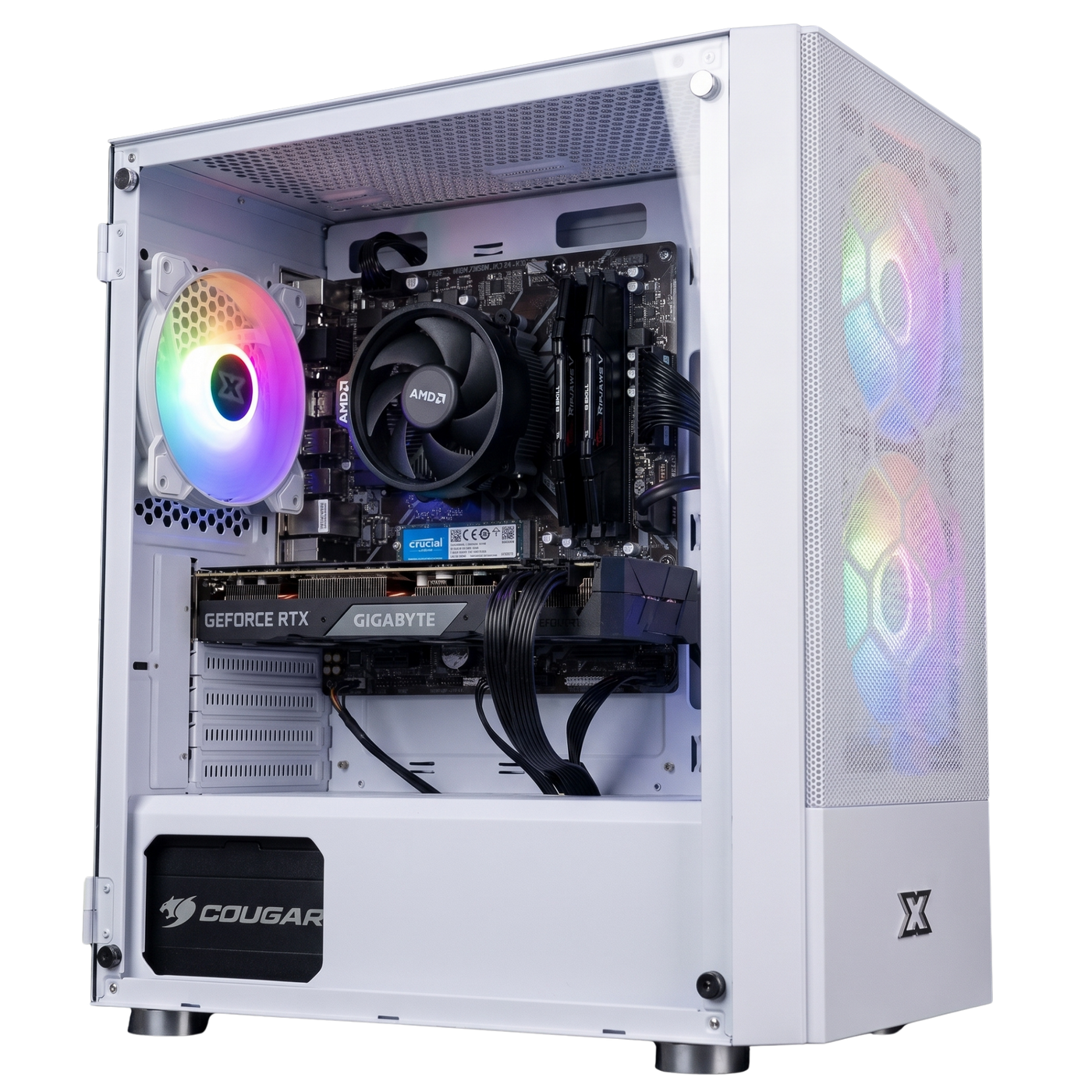 PC Gamer Xigmatek Oreo — RTX 5070 · Ryzen 7 5700X · Blanc disponible chez Pixel 404 Orléans