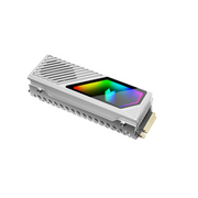 Dissipateur thermique SSD M.2 ARGB – Blanc