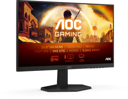Écran 24" AOC Gaming G4 24G42E Full HD 180Hz (Noir)