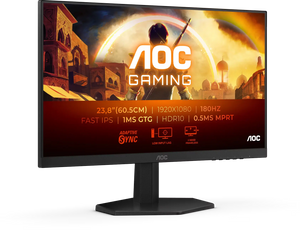 Écran 24" AOC Gaming G4 24G42E Full HD 180Hz (Noir)