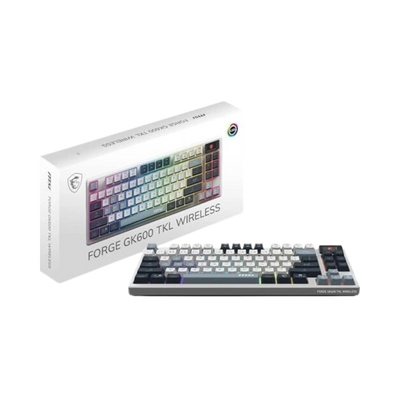 Clavier MSI Forge GK600 TKL Wireless Sky - RGB - FR