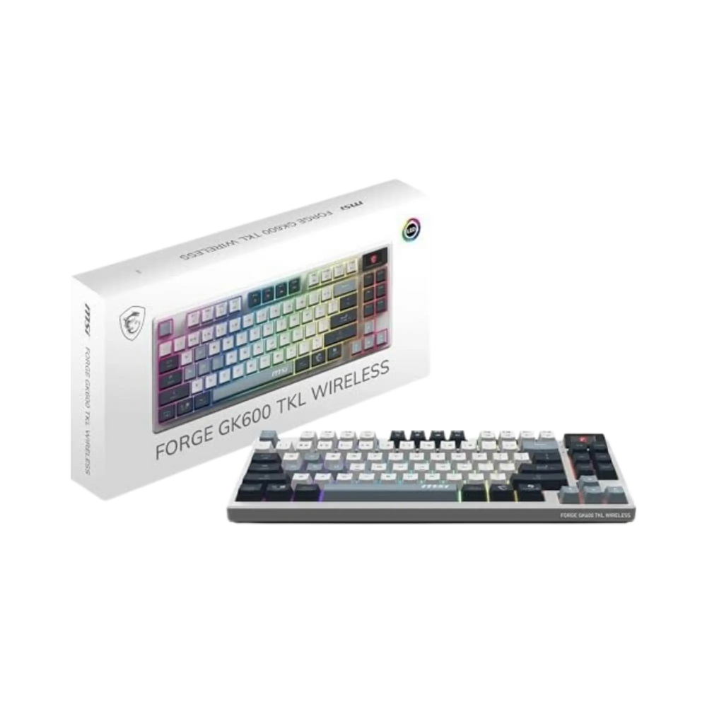 Clavier MSI Forge GK600 TKL Wireless Sky - RGB - FR Pixel 404