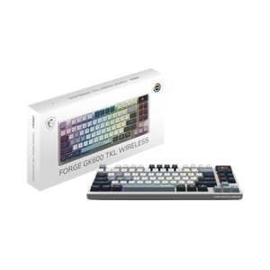 Clavier MSI Forge GK600 TKL Wireless Sky - RGB - FR