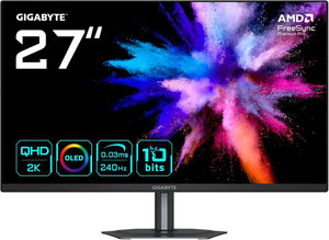 Écran OLED 27" Gigabyte Quad HD 240Hz - GO27Q24 - Noir