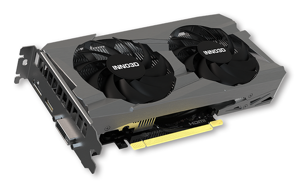 Carte graphique INNO3D GeForce RTX 3050 Twin X2 V2 6 Go, double ventilateur noir