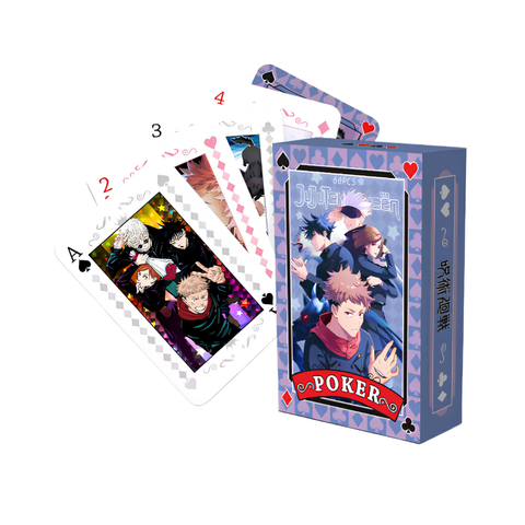 Jeu de cartes Jujutsu Kaisen - 54 Cartes Poker — dans le même univers que Figurine Jujutsu Kaisen Yuji Itadori