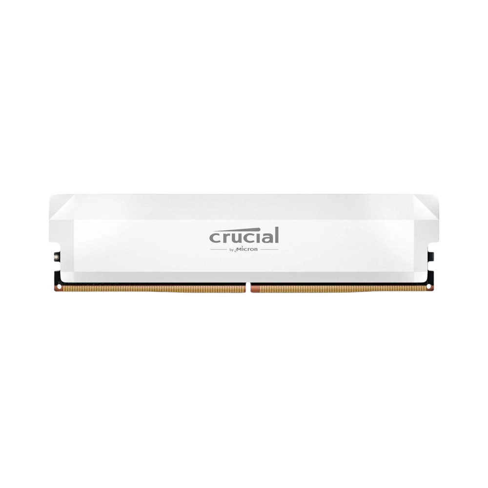 Barrette RAM Crucial DDR5 – 16 Go (1 x 16 Go) - 6000Mhz - Blanc Crucial