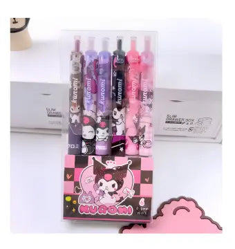 Lot de 6 Stylos Hello Kitty Personnage Kuromi