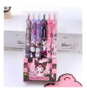 Lot de 6 Stylos Hello Kitty Personnage Kuromi