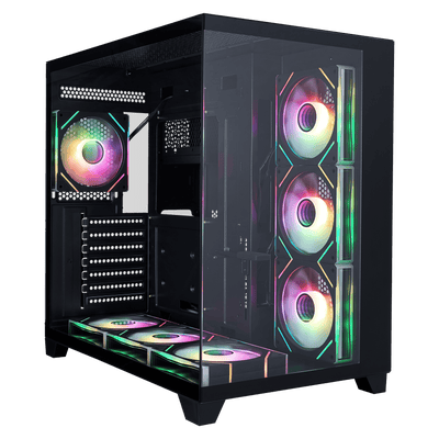 Boîtier PC 1stPlayer MV8-TP Noir - Moyen Tour ATX