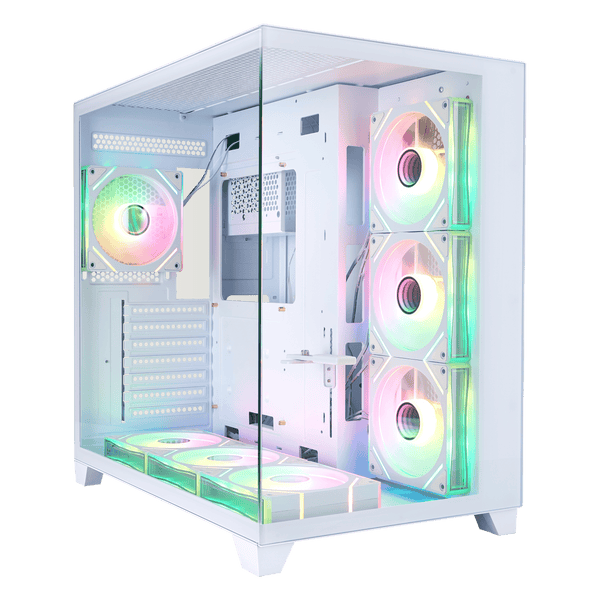 Boîtier PC 1stPlayer MV8-TP Blanc - vue principale