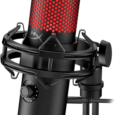 Micro Gaming à condensateur HyperX QuadCast 2 rouge