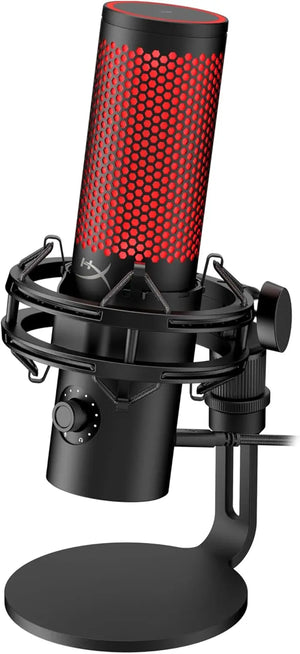 Micro Gaming à condensateur HyperX QuadCast 2 rouge