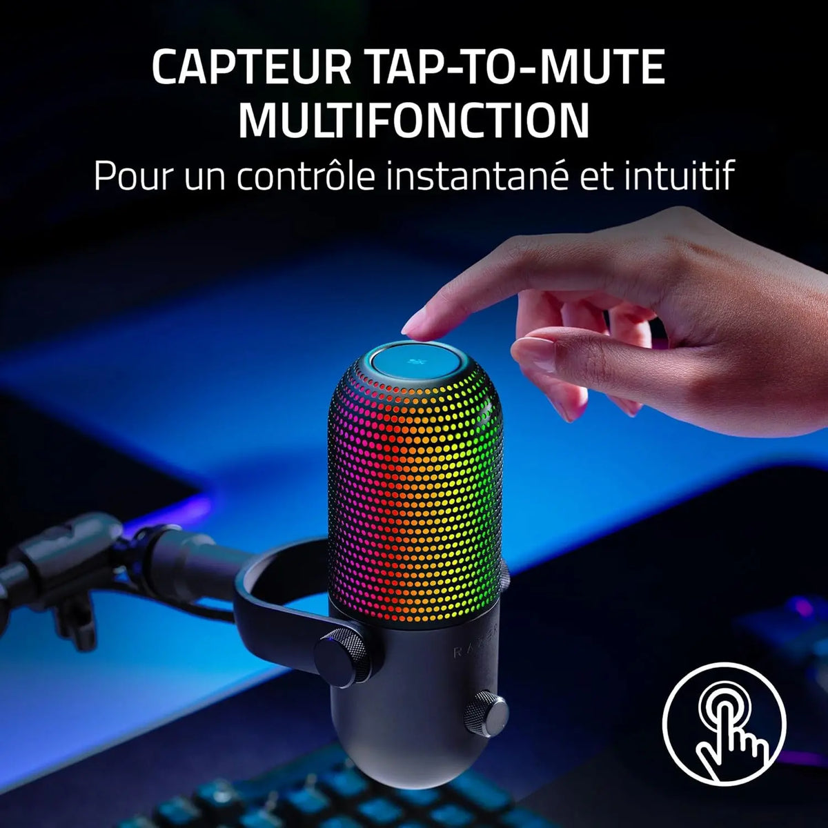 Micro Razer Seiren V3 Chroma Noir