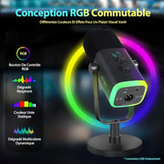Microphone Fifine AM8 Noir — visuel 4