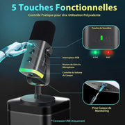 Microphone Fifine AM8 Noir — visuel 7