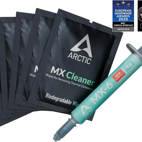 Pate Thermique Arctic MX-6 4g avec nettoyants