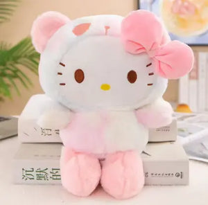 Peluche Hello Kitty Cosplay Ourson Rose - 20 cm