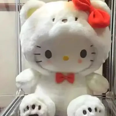 Peluche Hello Kitty Cosplay Ourson blanc - 20 cm