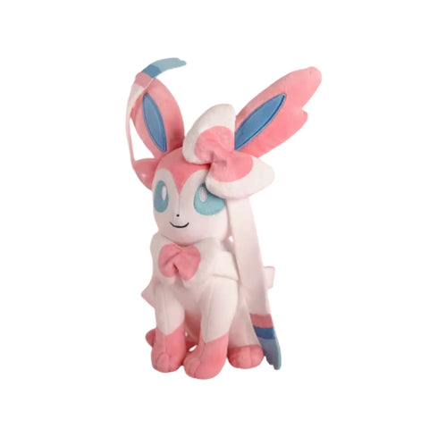 Peluche Pokemon Nymphali — dans le même univers que Peluche Hello Kitty – Salopette Rose & Nœud Rose – Coton Doux – 20 cm