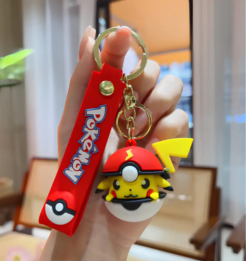 Porte clés Pokémon Pikachu dans sa Pokéball