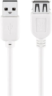 Rallonge Cable USB 1m Blanc