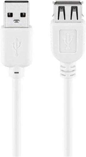 Rallonge Cable USB 1m Blanc