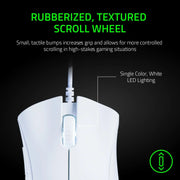 Razer Deathdder Essential Souris Gaming Filaire Blanche