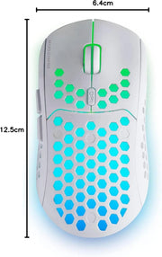Souris sans fil Gamer Mars Gaming MMW3 Blanc